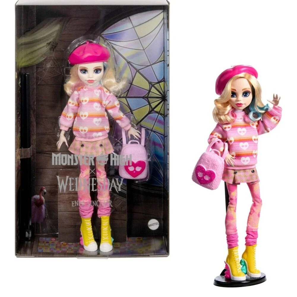 Monster High X Wednesday Enid Sinclair Addams Family Fashion Doll Mattel NEW